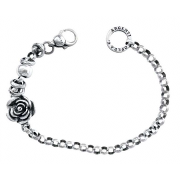 Bracelet Rolò avec Rose -...