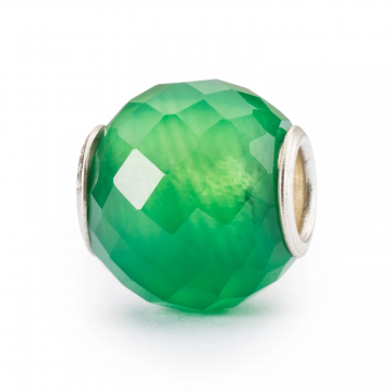 Round Faceted Green Onyx