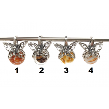 Set F Pendentif Papillon -...