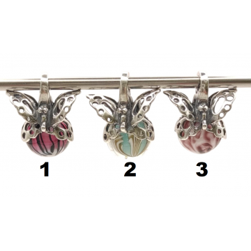 Set H Pendentif Papillon -...