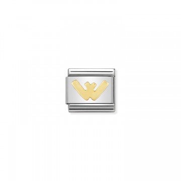 Lettera W Gold