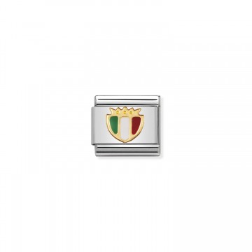 Escudo de Italia con Esmalte