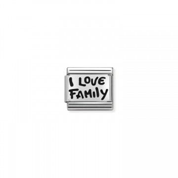 I Love Family - Silver and...