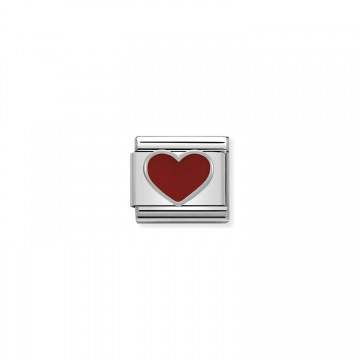 Red Heart - Silver and Enamel