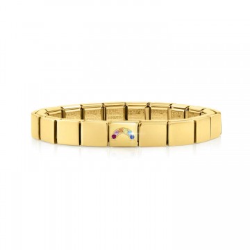 Yellow Bracelet with Rainbow