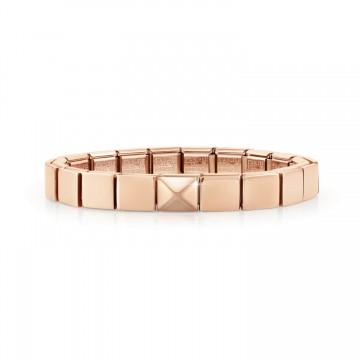 Rosa Armband mit Pyramide