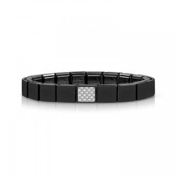 Pulsera Negra con Carbono