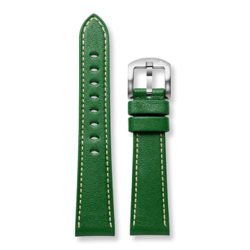 Cinturino in Pelle Verde 20 mm